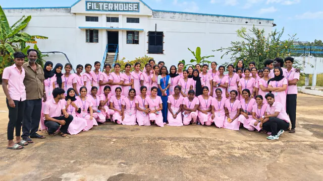 Nursing students on an educational visit